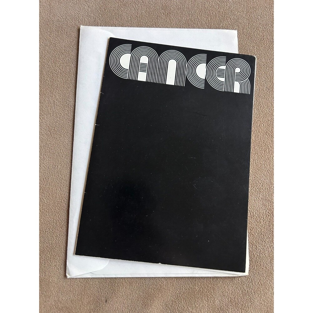 CANCER Zodiac Astrological occasions Richard P Matson satire Greeting Card 1978